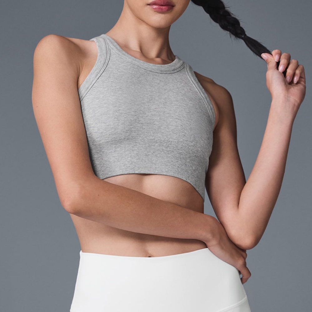 ALO Yoga Gray Sports Bra